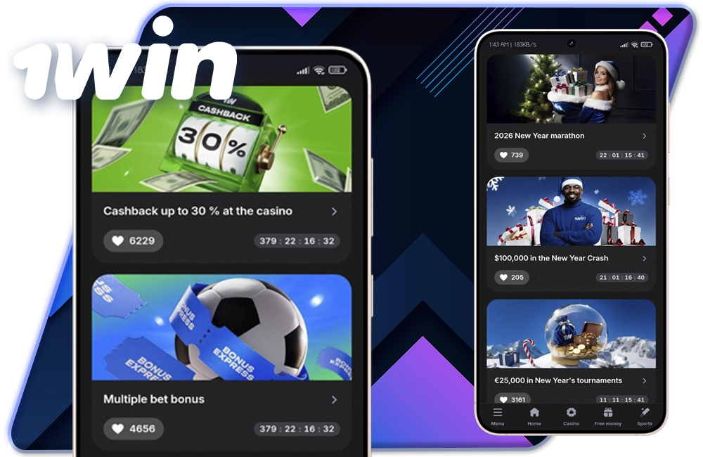 Promotions in the 1win App